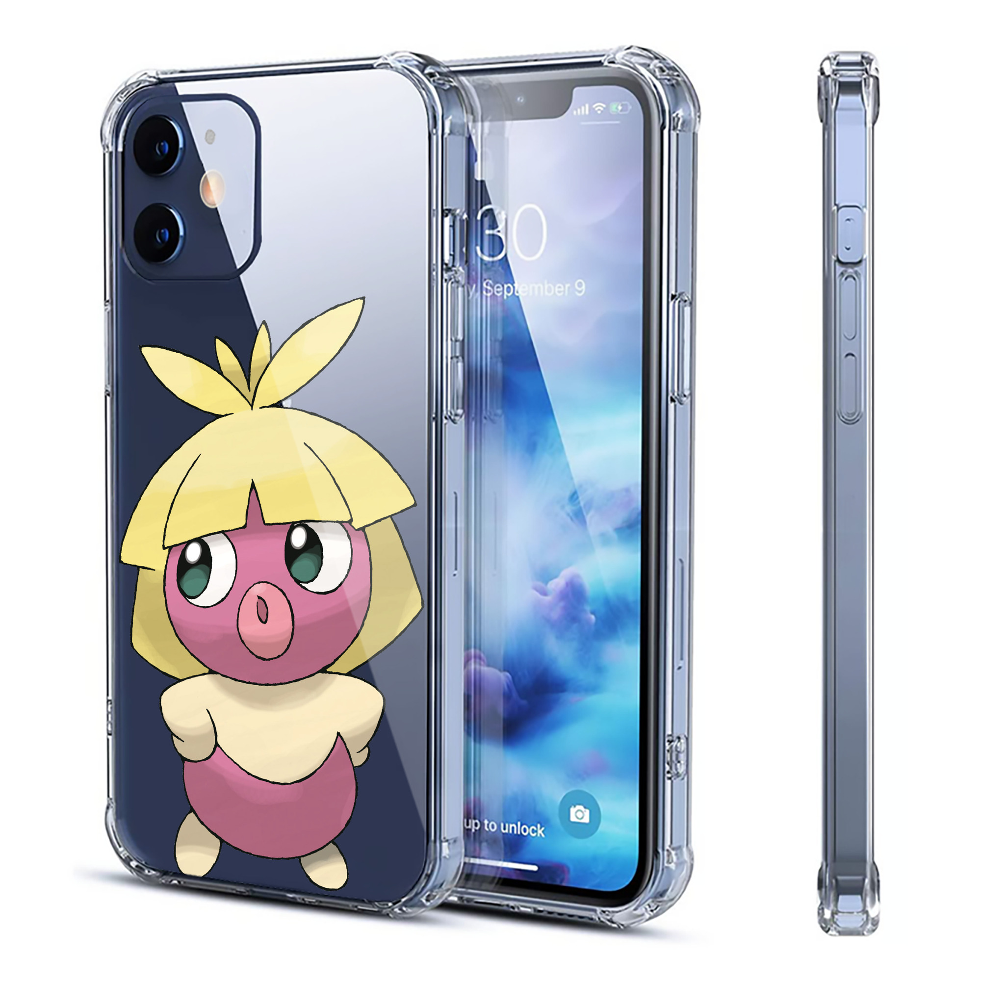 （画像用） ポケットモンスター Pokémon 【iPhone 12シリーズ対応】透明スマホケース（クリアソフトケース）